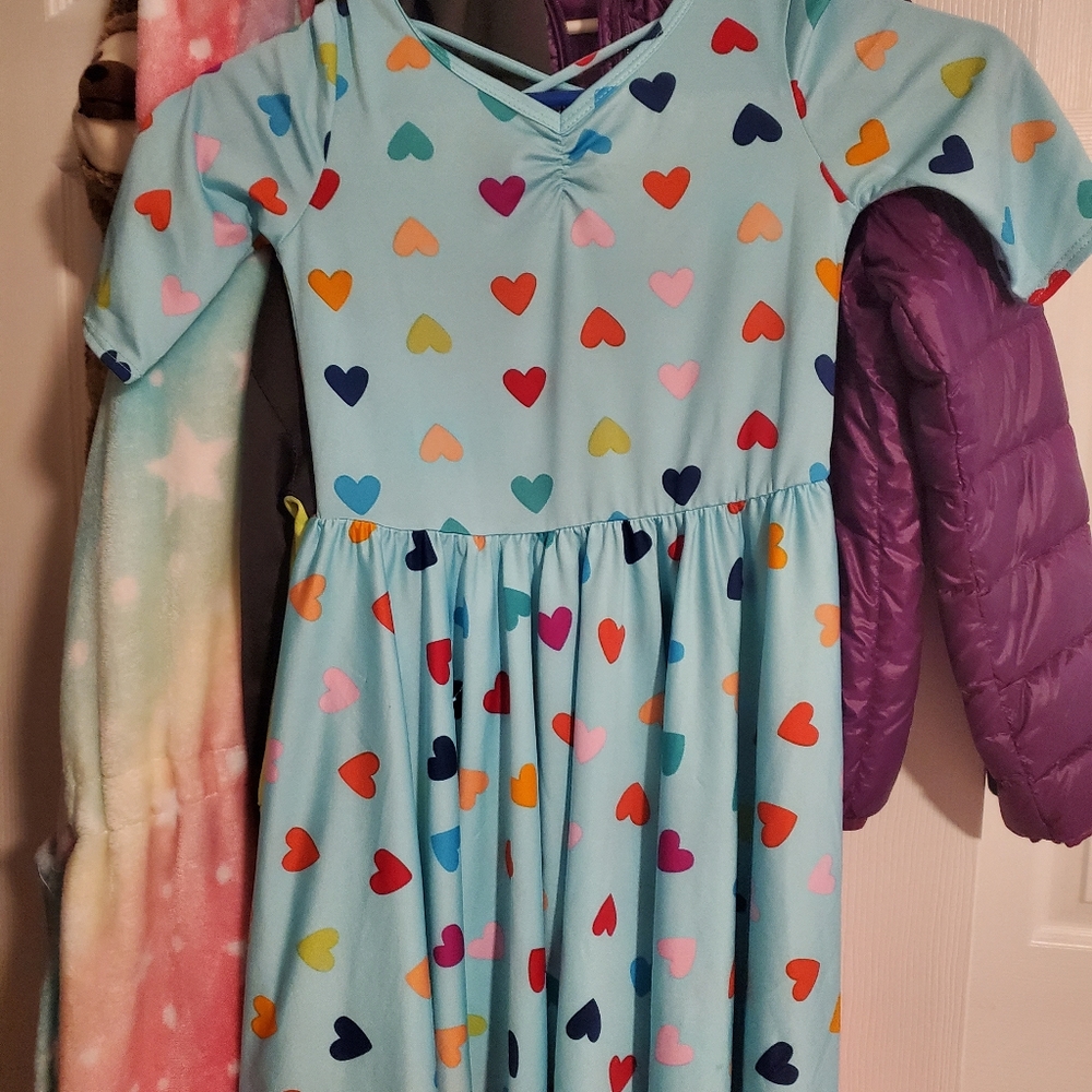 Dot dot smile ballerina hearts dress size 7